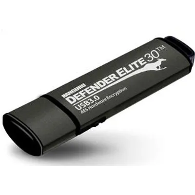 Kanguru Defender Elite30 64GB. Kapazität: 64 GB, Geräteschnittstelle: USB Typ-A, USB-Version: 3.2 Gen 1 (3.1 Gen 1), Lesegeschwindigkeit: 140 MB/s, Schreibgeschwindigkeit: 40 MB/s. Formfaktor: Kappe. Passwortschutz. Gewicht: 14 g. Produktfarbe: Schwarz (KDFE30-64G)