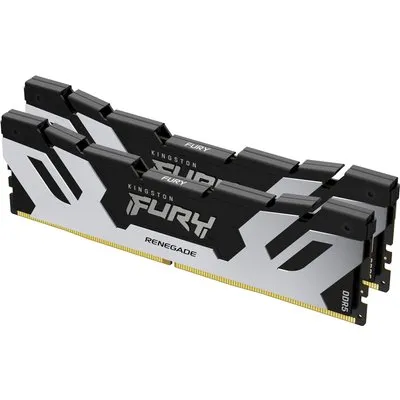Kingston FURY Renegade Silver - DDR5 - Kit - 96GB: 2 x 48GB - DIMM 288-PIN - 3200 MHz / PC5-51200 - CL32 - on-die ECC (KF564C32RSK2-96)