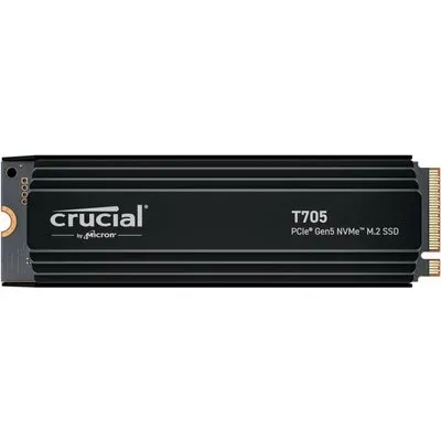 Crucial T705 with heatsink   4TB PCIe Gen5 NVMe M.2 SSD (CT4000T705SSD5)