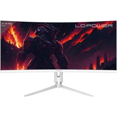 LC-Power 86,36cm (34) LC-M34-Q-C-PRO DP+HDMI+USB-A/-C+RJ45 - Flachbildschirm (TFT/LCD) - 34 [Energieklasse F] (LC-M34-Q-C-PRO)