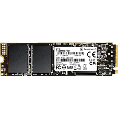 Transcend MTE710T - SSD - 256 GB - intern - M.2 2280 (doppelseitig) - PCIe 4.0 x4 (NVMe) (TS256GMTE710T)