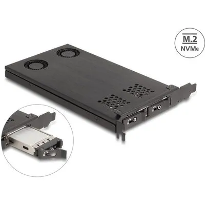 Delock PCI Express x16 Karte Wechselrahmen für 2 x M.2 NVMe SSD - Bifurcation (47042)