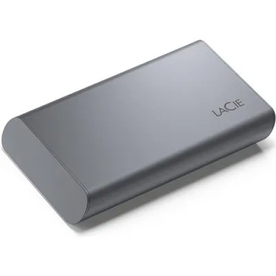 LaCie Mobile Secure STKH2000800 - SSD - High Performance - verschlüsselt - 2TB - extern (tragbar) - USB 3,2 Gen 2 (USB-C Steckverbinder) - 256-Bit-AES - Space-grau - mit 3 Jahre Seagate Rescue Datenwiederherstellung (STKH2000800)