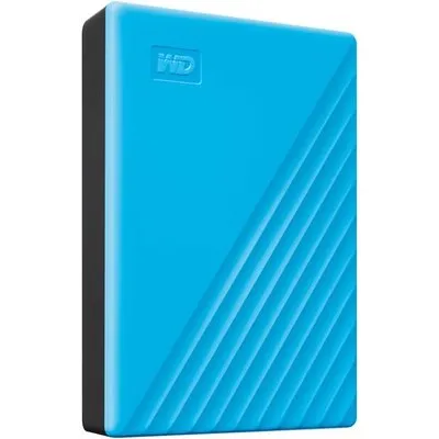 WD My Passport WDBR9S0060BBL - Festplatte - verschlüsselt - 6TB - extern (tragbar) - USB 3,2 Gen 1 - 256-Bit-AES - Sky (WDBR9S0060BBL-WESN)