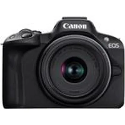 Canon EOS R50 - Schwarz + RF-S 18-45mm F4.5-6.3 IS STM Kit - 24,2 MP - 6000 x 4000 Pixel - CMOS - 4K Ultra HD - Touchscreen - Schwarz (5811C013)