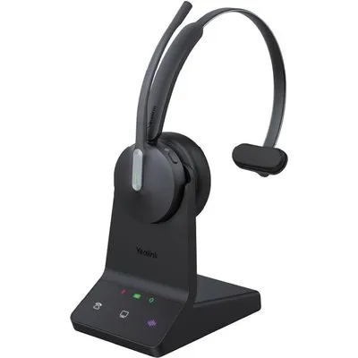Yealink WH64 Mono Teams Kopfhörer Kabellos Kopfband Büro/Callcenter Mikro-USB Bluetooth Schwarz (1208671)