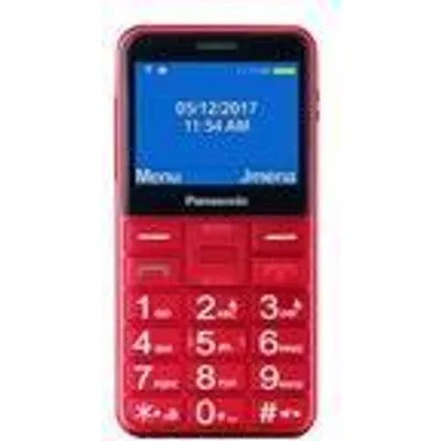 Panasonic KX-TU155 - Mobiltelefon - Dual-SIM - microSD slot, - microSD slot - 240 x 320 Pixel - TFT - 0,3 MP - Rot (KX-TU155EXRN)