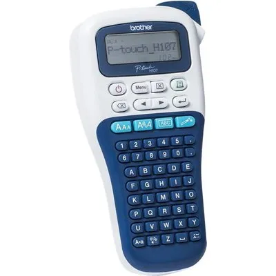 Brother P-Touch PT-H107B - Beschriftungsgerät - s/w - Thermotransfer - Rolle (1,2 cm) - 180 dpi - bis zu 20 mm/Sek. - Cutter - 2-zeiliger Druck