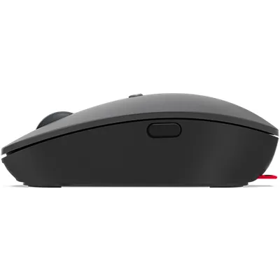 Lenovo Go - Maus - ergonomisch - rechts- und linkshändig - optisch blau - 5 Tasten - kabellos - 2,4 GHz - USB-C Wireless-Empfänger - Storm Gray - für ThinkPad X1 Yoga Gen 8 21HQ (4Y51C21216)