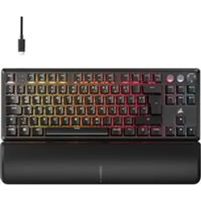 Corsair K70 Pro TKL Gaming Tastatur, TKL-Tastatur (80%), Corsair MGX  schwarz, ISO (DE) (CH-911911G-DE)