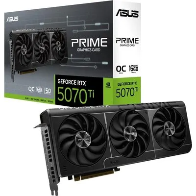 ASUS PRIME GeForce RTX 5070 Ti 16GB GDDR7 OC Edition Grafikkarte PCIe 5.0 (90YV0MF0-M0NA00)