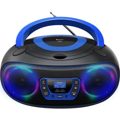 Denver DAB+ Boombox Mit DAB+/FM-Radio, Bluetooth-Funktion,blue (TDB-212BU)