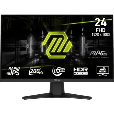 MSI MAG 244F - LED-Monitor - Gaming - 61 cm (24) (23.8 sichtbar) - 1920 x 1080 Full HD (1080p) @ 200 Hz - Fast IPS (9S6-3BC41H-001)