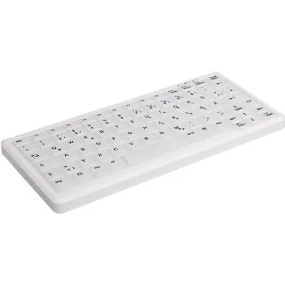 Active Key MedicalKey AK-C4110 - Tastatur - kabellos - 2.4 GHz - Französisch - weiß (AK-C4110F-FU1-W/FR)