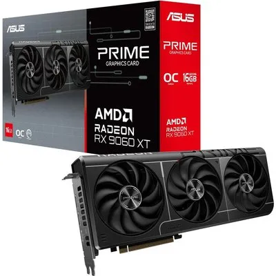 ASUS Prime Radeon RX 9060 XT OC 16GB Grafikkarte - 16GB GDDR6, HDMI, 3x DP (90YV0LF1-M0NA00)