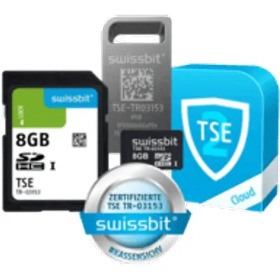 Swissbit TSE v2, microSD-Karte, 8 GB Technische Sicherungseinrichtung (TSE-Modul), Bauform: microSD-Karte, Verschlüsselung: 384 Bit, SE Leistung (Signatur): 250 ms, Speicherplatz: 8 GB, Lebensdauer: 20 Mio. Signaturen, Laufzeit: ca. 5 Jahre (Genaue Restzeit auf Anfrage) (SFSD008GN1PT1TB-E-5E-E3P-JA0)