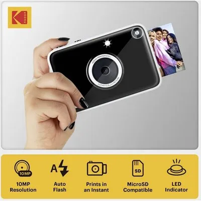 Kodak RODOMATICPBK Digitale Sofortbildkamera 10 Megapixel mit eingebautem Blitz (RODOMATICPBK)