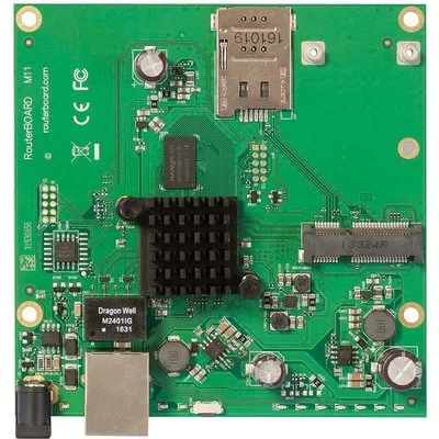 MikroTik RouterBOARD RBM11G - Wireless Router 1GbE - intern - für RouterBoard CA411-711, MikroTik 18, 24, R11, MikroTik RouterBOARD R11, RBLtAP-2HnDR11