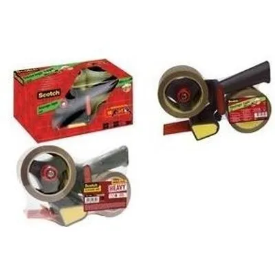 Scotch Handabroller HV5066DB für Verpackungsklebeband für Packband bis 50 mm x 66 m, stabile Metallausführung, - 1 Stück (HV5066DB)