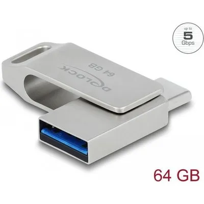 DeLOCK - USB-Flash-Laufwerk - 64GB - USB 3,2 Gen 1 / USB-C (54075)