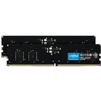 Crucial 16GB 2x8GB DDR5-5600 CL46 RAM Arbeitsspeicher Kit - 16 GB - DDR5 -  16 GB (RAM-Module: 2 Stück)  DDR5-RAM 5600 MHz  CAS Latency (CL) 46  Anschluss:288-pin - Spannung:1,1 Volt  Besonderheiten: Intel-XMP-Unterstützung (CT2K8G56C46U5)