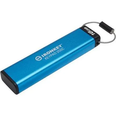 Kingston IronKey Keypad 200C - USB-Flash-Laufwerk - verschlüsselt - 16GB - USB-C 3,2 Gen 1 (IKKP200C/16GB)