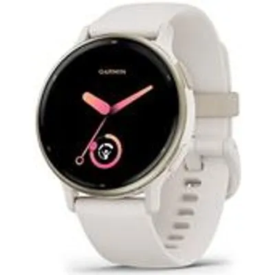 Garmin vívoactive 5 - Ivory - intelligente Uhr mit Band - Silikon - Handgelenkgröße: 125-190 mm - Anzeige 3,04 cm (1,2) - 4GB - Bluetooth, ANT+, Wi-Fi - 26 g (010-02862-11)