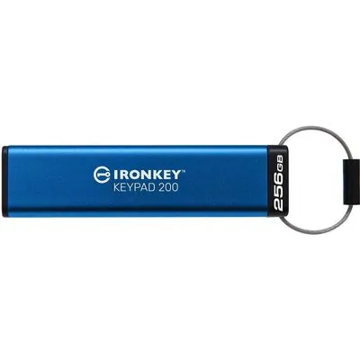 Kingston IronKey Keypad 200 - USB-Flash-Laufwerk - verschlüsselt - 256GB - USB 3,2 Gen 1 (IKKP200/256GB)
