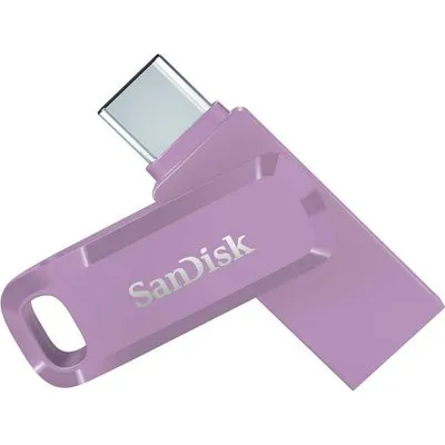 SanDisk Ultra Dual Drive Go - USB-Flash-Laufwerk - 128GB - USB 3,2 Gen 1 / USB-C - Lavendel (SDDDC3-128G-G46L)