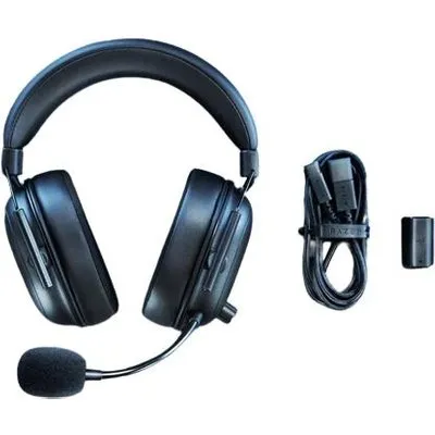 Razer BlackShark V2 HyperSpeed - Headset - ohrumschließend - Bluetooth / 2,4 GHz Funkfrequenz - kabellos, kabelgebunden - USB-C - Geräuschisolierung (RZ04-04960100-R3M1)