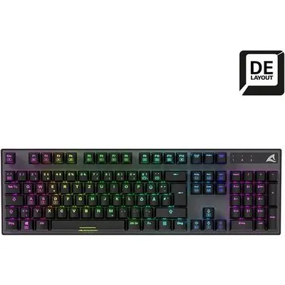 Sharkoon SKILLER SGK20 Red Tastatur USB QWERTZ Deutsch Schwarz (4044951037759)