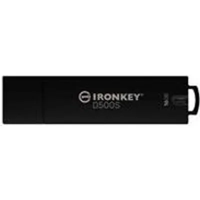 Kingston IronKey D500S - USB-Flash-Laufwerk - verschlüsselt - 16GB - USB 3,2 Gen 1 - TAA-konform (IKD500S/16GB)