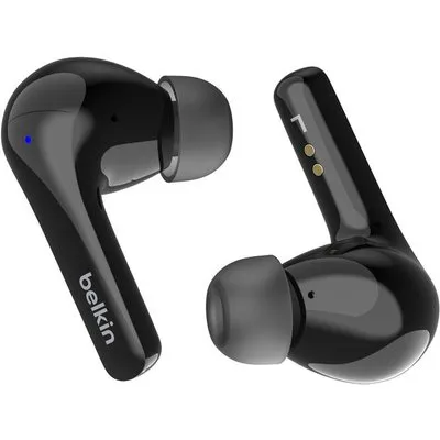 Belkin SoundForm Motion - True Wireless-Kopfhörer mit Mikrofon - im Ohr - Bluetooth - aktive Rauschunterdrückung - Geräuschisolierung - Schwarz (AUC010BTBK)