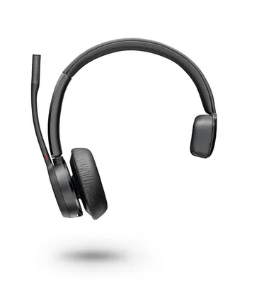 HP Inc. Poly Voyager 4310 - Voyager 4300 UC series - Headset - On-Ear - Bluetooth - kabellos, kabelgebunden - Schwarz - Zoom Certified (76U48AA)