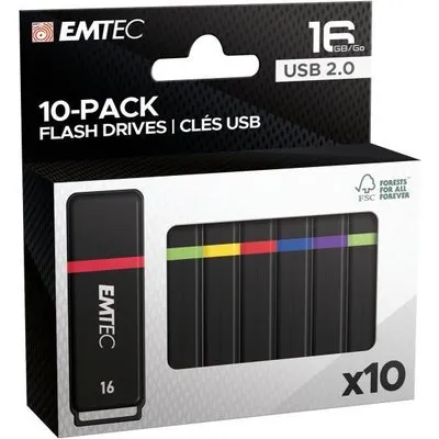 Emtec USB 2.0 K100 16GB P10 USB-Sticks 10 Stück (ECMMD16GK102P10)