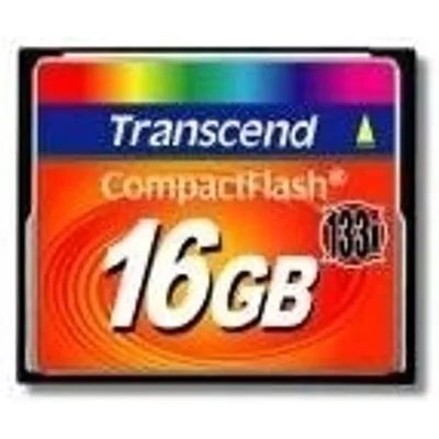 Transcend - Flash-Speicherkarte - 16GB - 133x - CompactFlash Card (TS16GCF133)