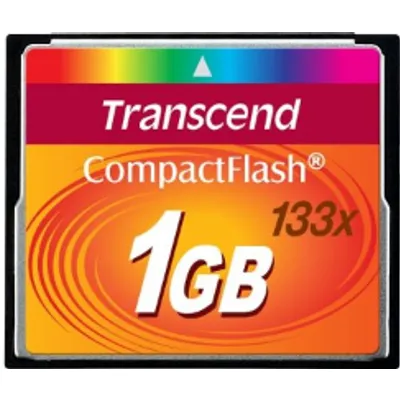 Transcend - Flash-Speicherkarte - 1GB - 133x - CompactFlash Card (TS1GCF133)