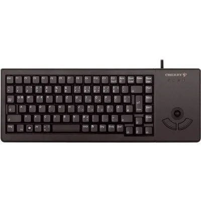 Cherry XS Trackball Keyboard G84-5400 - Tastatur - USB - 89 Tasten - Trackball - Schwarz - Deutschland (G84-5400LUMDE-2)