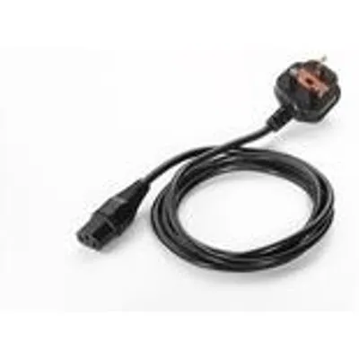 Zebra - Stromkabel - BS 1363 (W) - IEC 320 EN 60320 C13 - 1,8m - 90-Grad-Anschluss - für P/N: PWRS-14000-148R, PWRS-14000-241R (50-16000-219R)
