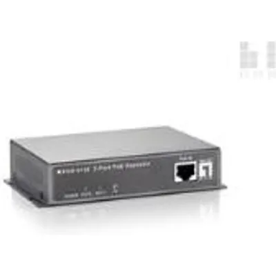 LevelOne POR-0102 2-Port PoE Repeater - Repeater - 2 Anschlüsse - 10Base-T, 100Base-TX, 1000Base-T - extern - bis zu 100 m (552014)