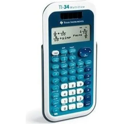 Texas Instruments TI-34 MultiView - Wissenschaftlicher Taschenrechner - Solarpanel, Batterie (TI-34MV)