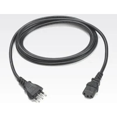 Zebra Netzkabel, C13, IT Netzkabel, C13, Italien, Länge: 1.8 m, Farbe: schwarz (50-16000-671R)