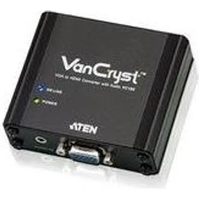ATEN VGA zu HDMI Konverter VC180 Zum Anschluss eines Monitors, TV-Gerätes oder Beamers mit HDMI-Interface an einen PC mit VGA-Interface (VC180)