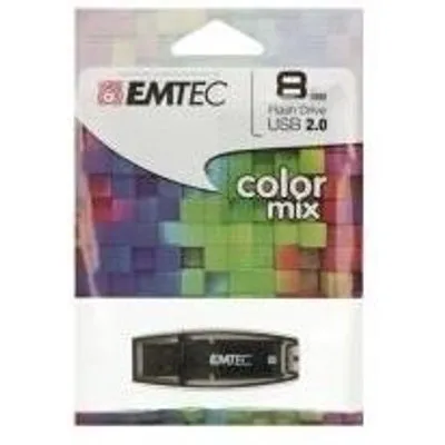 USB FlashDrive 8GB EMTEC C410 (Schwarz) USB 2.0 (ECMMD8GC410)
