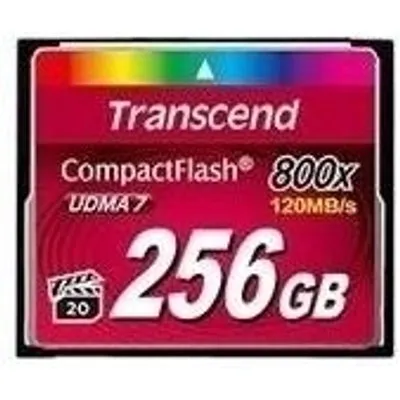 TRANSCEND 256GB CF Card 800X TYPE I (TS256GCF800)