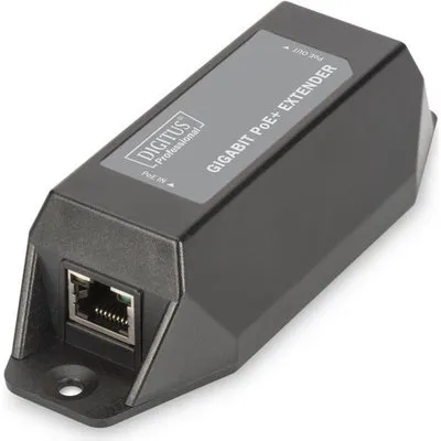 Assmann/Digitus Gigabit PoE Indoor Extender Gigabit PoE Indoor Extender, 22 Watts Output Desktop or Wall-mount, 100m extension cascadable, self powered (DN-95123)