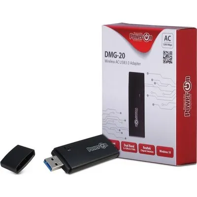 Inter-Tech DMG-20 - Netzwerkadapter - USB3.0 - Wi-Fi 5 (88888128)