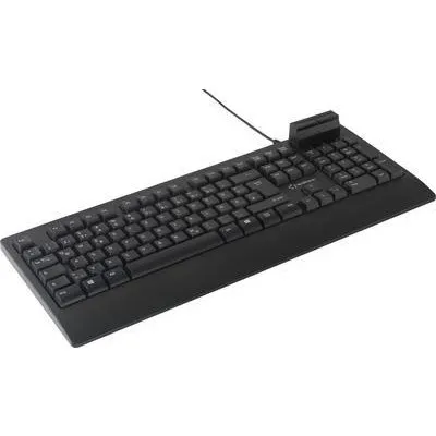 Renkforce RF-CKB-200 USB Tastatur Deutsch, QWERTZ Schwarz Chipkarten-Leser (RF-CKB-200)