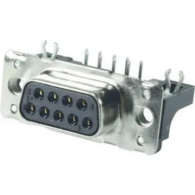Harting DSUB SV FE SSDP ANG62-254 50P AU3. Stecker: D-Sub 50-pin F, Produktfarbe: Schwarz, Metallisch, Material: Polybutylene terephthalate (PBT), Stahl, Thermoplastisches Harz. Gewicht: 21,64 g (09665527616)