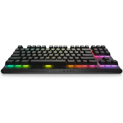 Dell Alienware AW420K - Tastatur - Ohne Zehnertastatur - hintergrundbeleuchtet - USB - Tastenschalter: CHERRY MX Red - Dark Side of the Moon - retail - Box (AW420K-B-WW)
